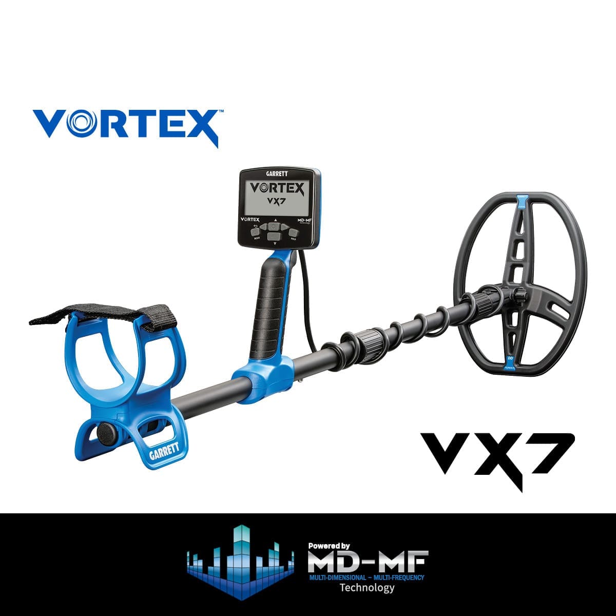 Erzurum Garrett Vortex VX7 Dedektör - Katlanabilir gövde, taşıma ve araç içinde saklama tarafında Vortex ailesinin pratik avantajıdır.