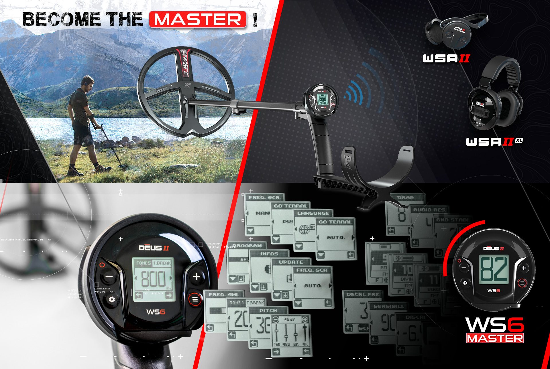 Erzurum XP Deus II WS6 MASTER - XP WS6 MASTER Deus 2 saha ve su kullanımı